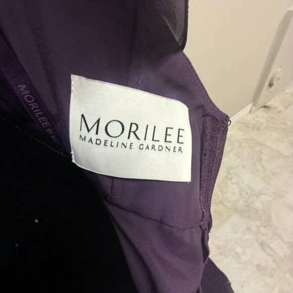 Beautiful Plum Mori Lee Bridesmaid Gown - Picture 3 of 7